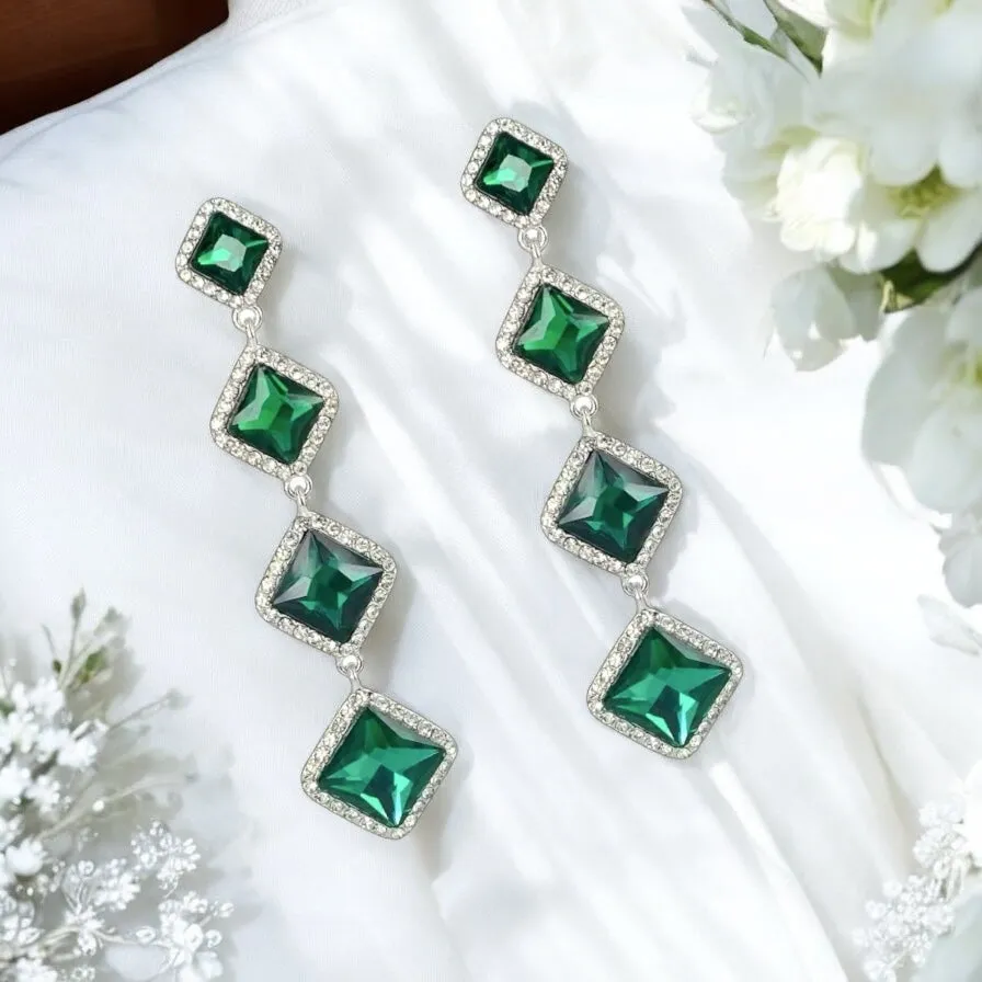 Sacha Earrings - Emerald