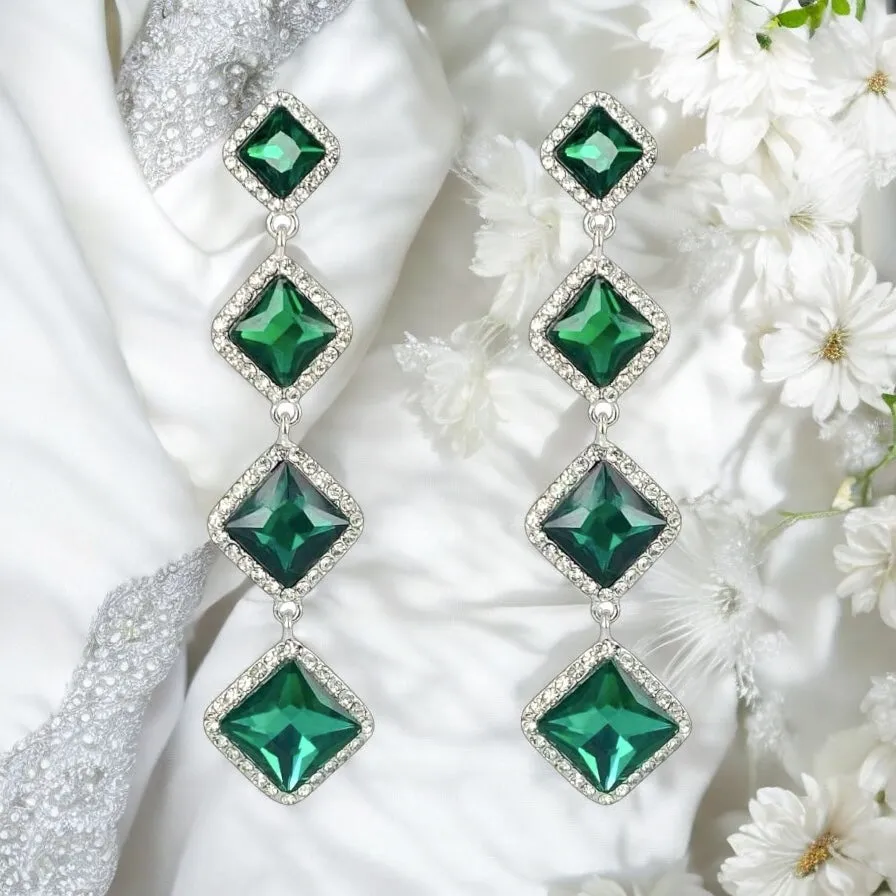 Sacha Earrings - Emerald