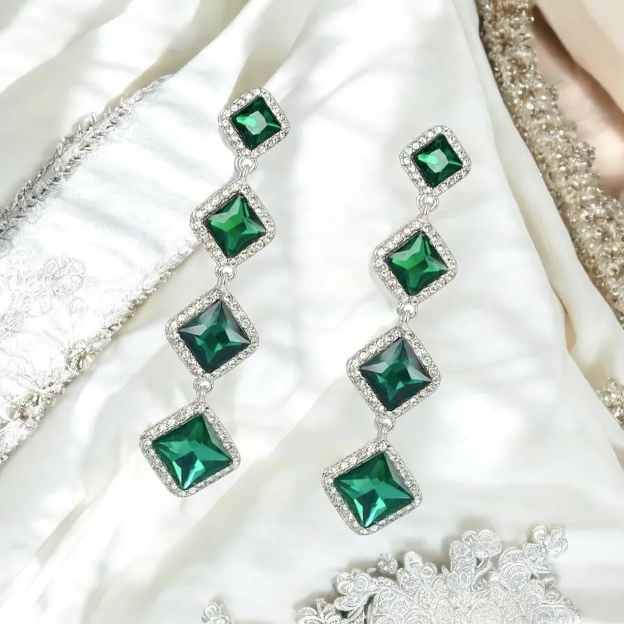 Sacha Earrings - Emerald