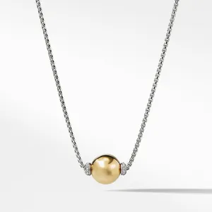 Solari Pendant Necklace with Diamonds and 18K Gold