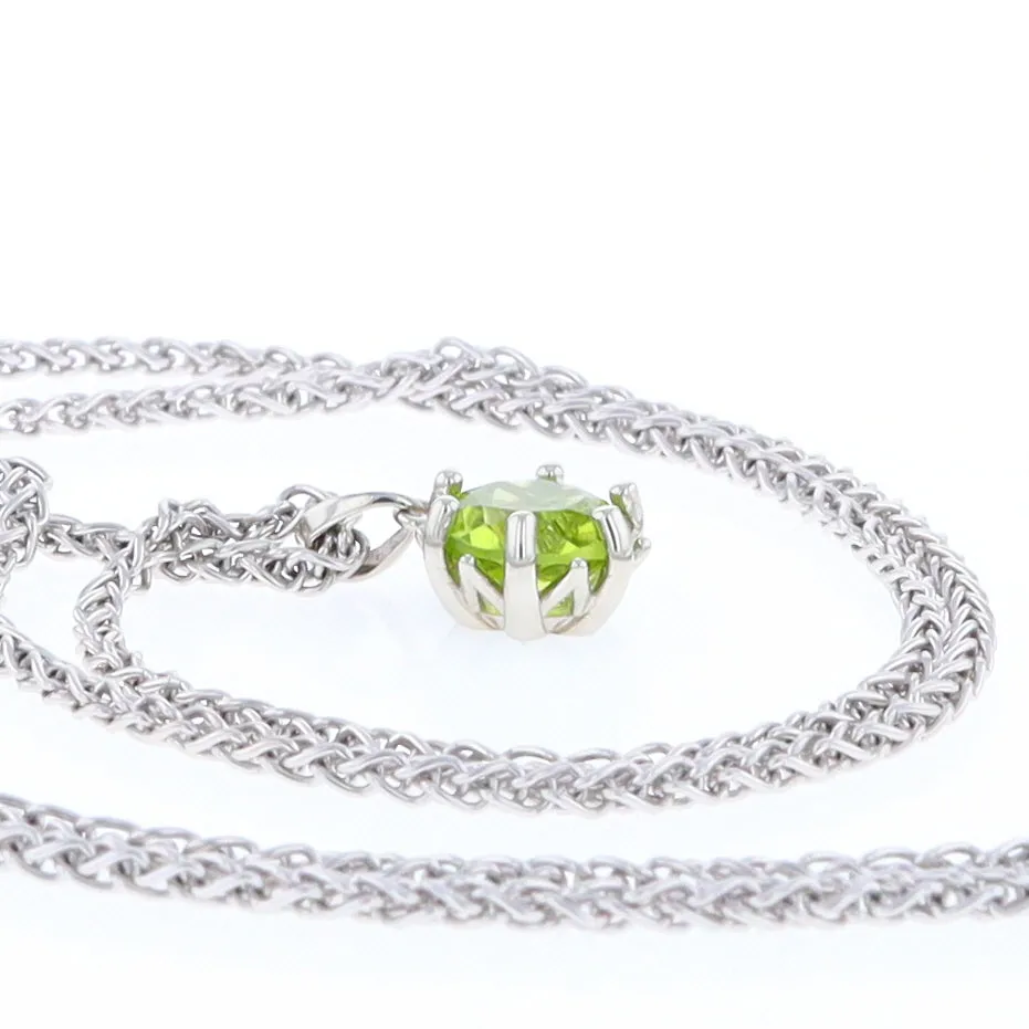 Solitaire Peridot Tulip Pendant