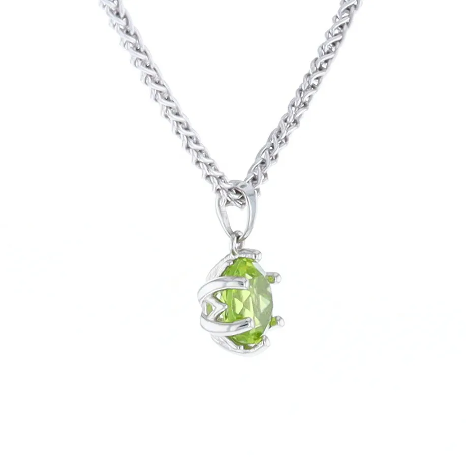 Solitaire Peridot Tulip Pendant