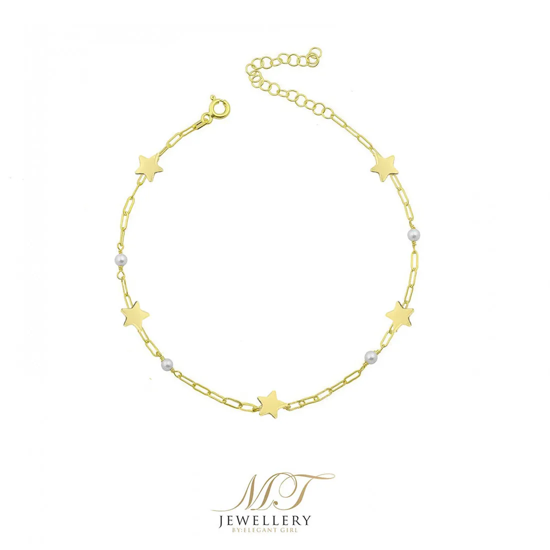 STARS PEARLS BRACELET