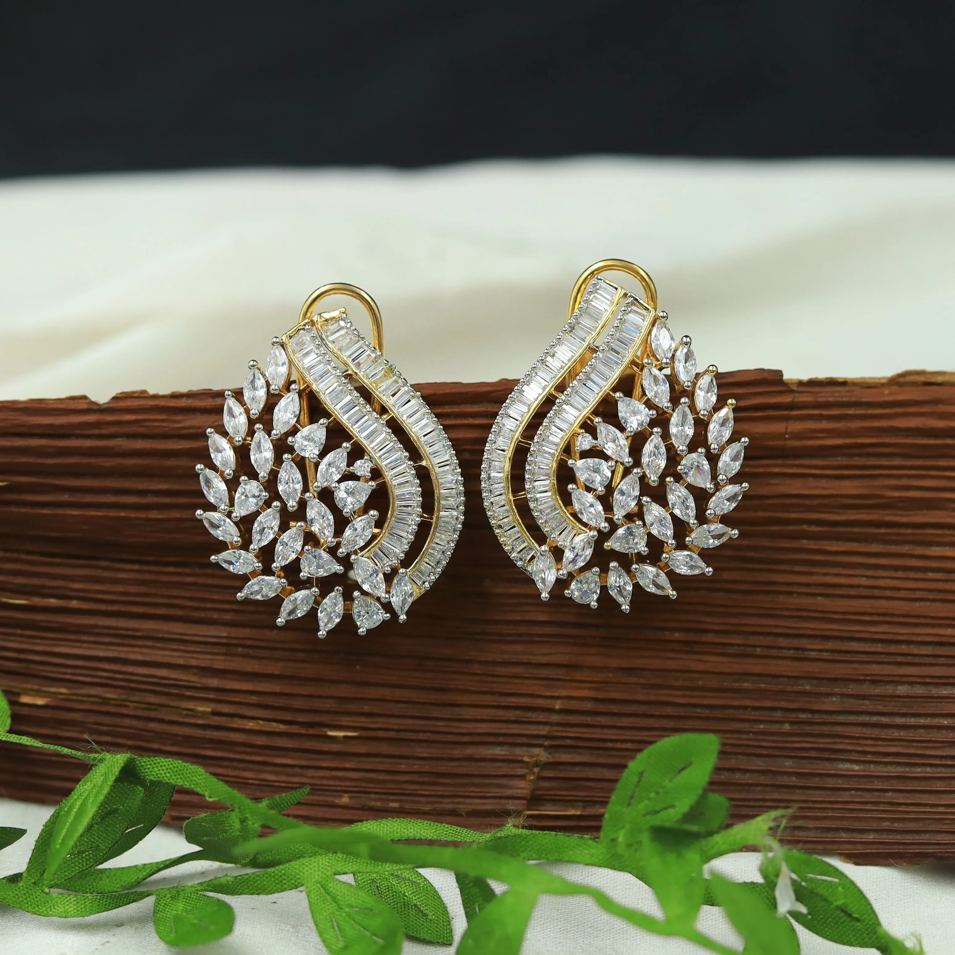 Tops/Studs Zircon/AD Earring 6149-08