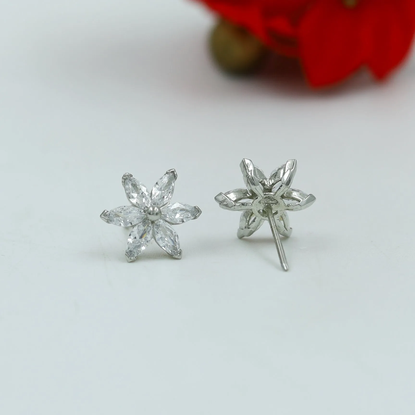 Tops/Studs Zircon/AD Earring 6150-08