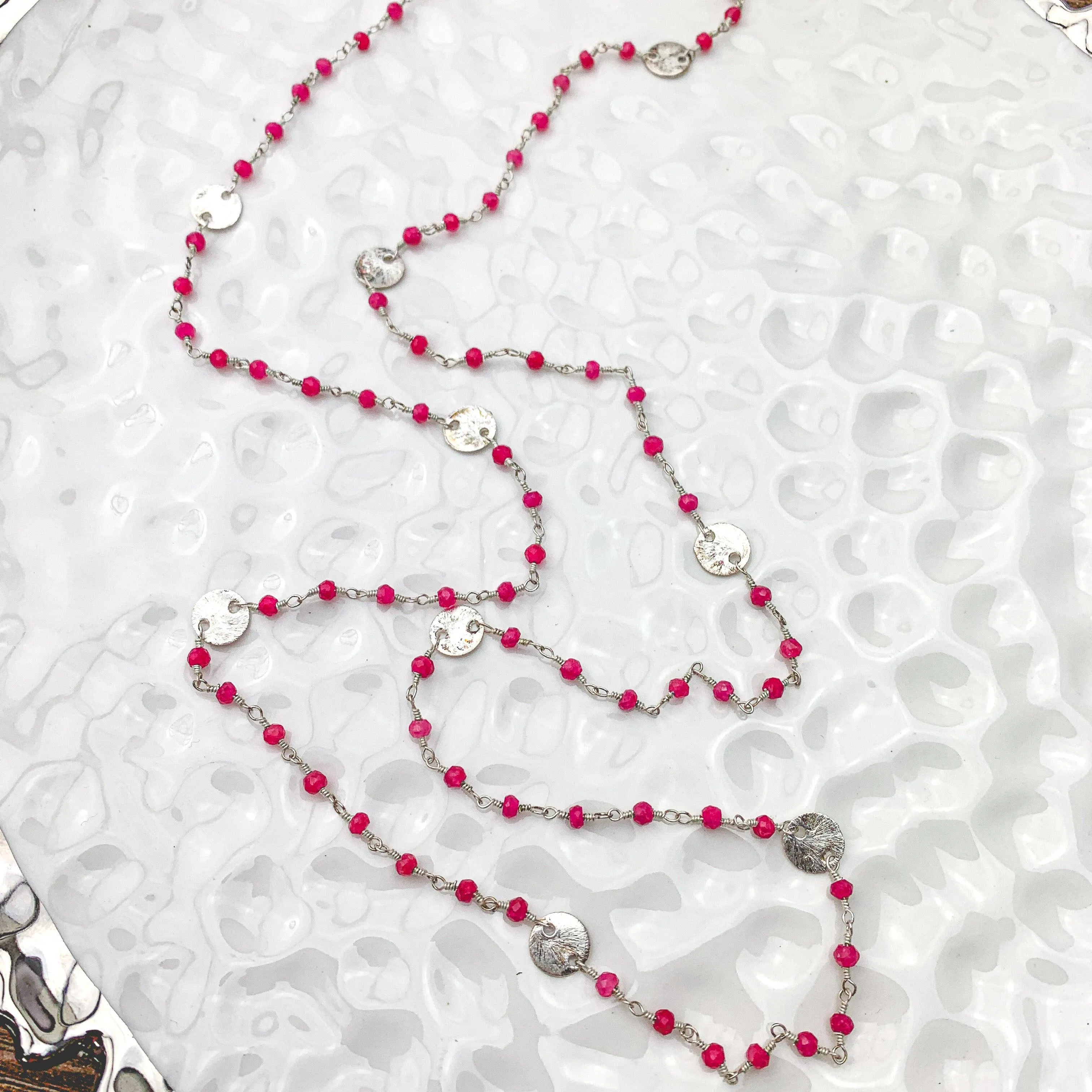 Ukraine 🇺🇦Fundraiser - Nicole Disc Blues Layering Necklace