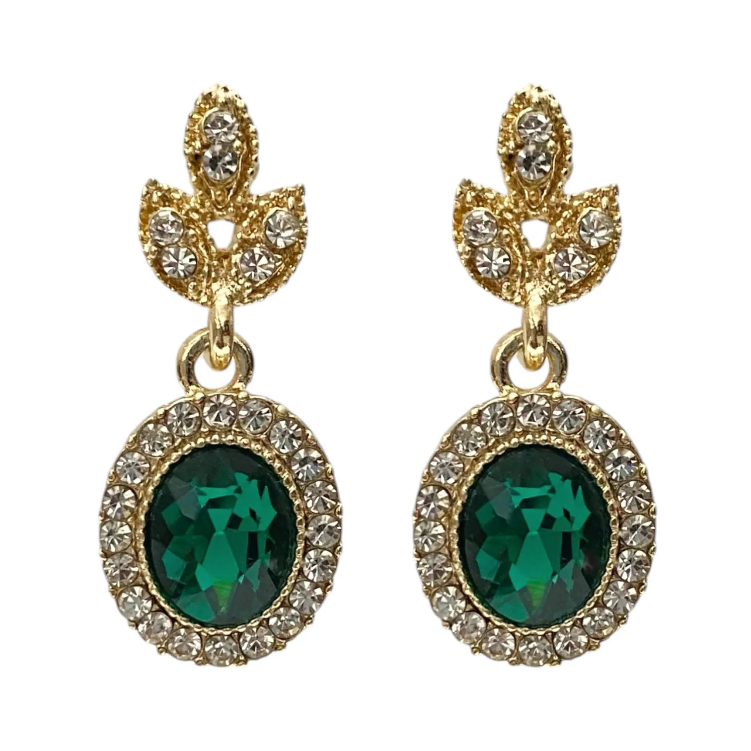 Valentina Earrings - Emerald
