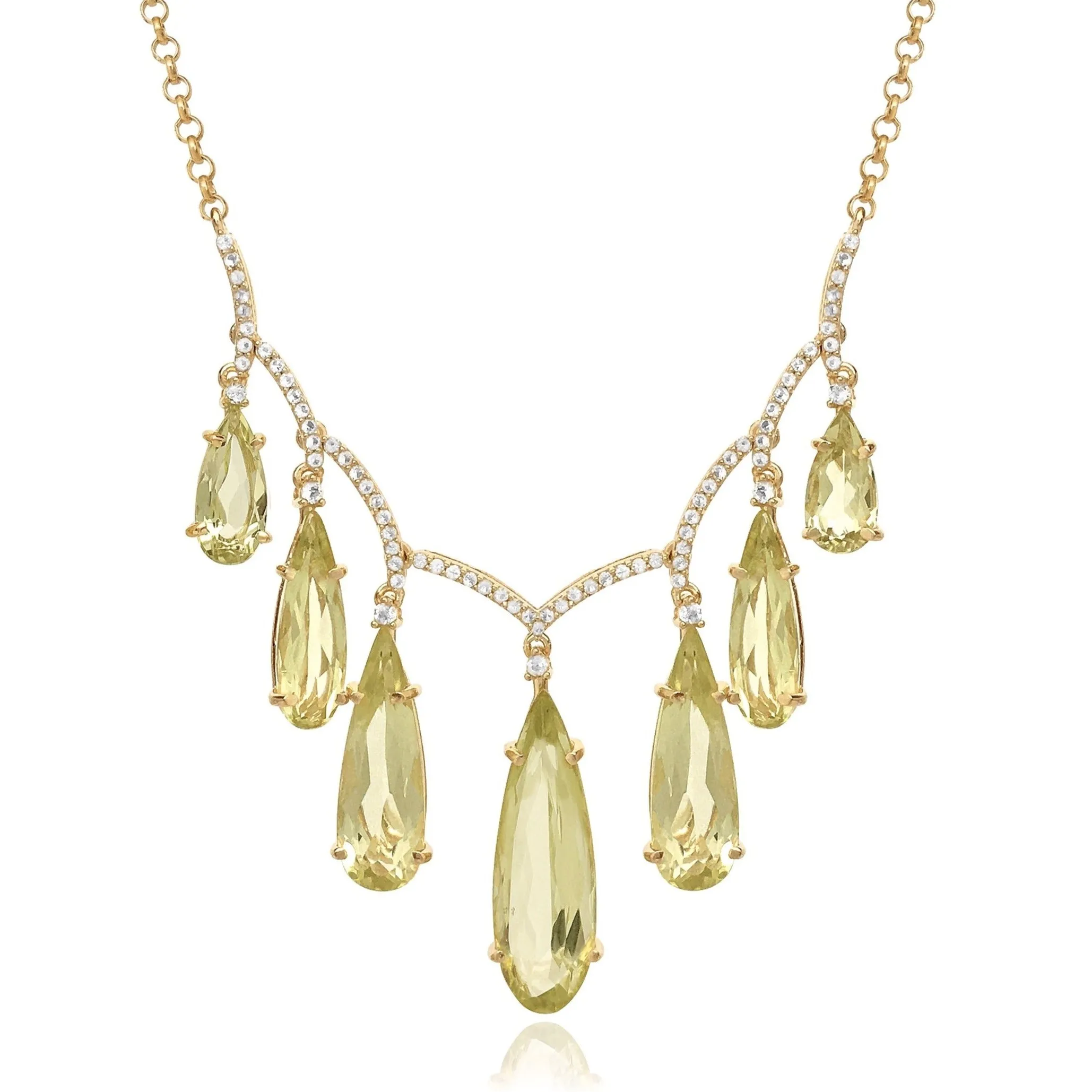 VILLA RICA Necklace (1213) - Lemon Citrine / YG