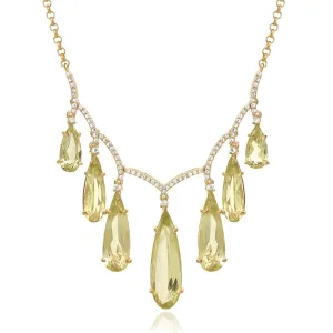 VILLA RICA Necklace (1213) - Lemon Citrine / YG
