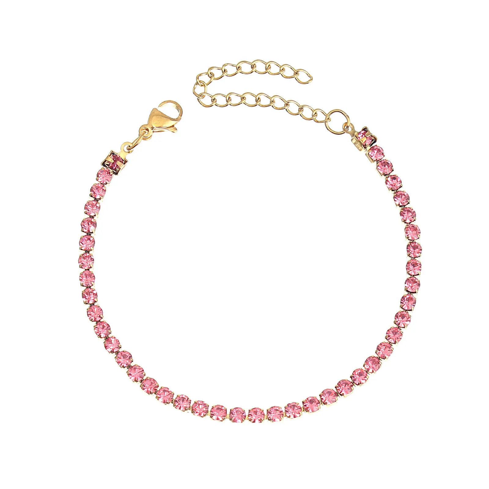Wholesale Stainless steel zircon diamond cool style bracelet