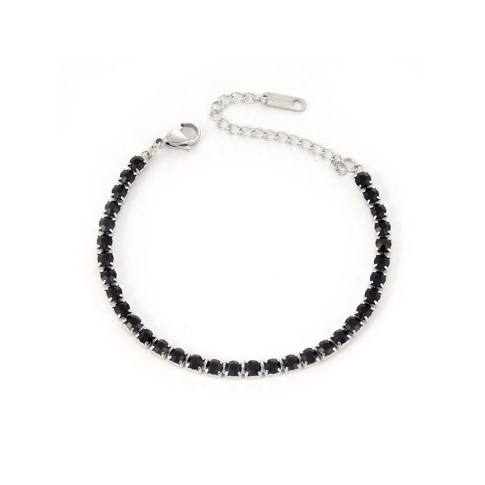 Wholesale Stainless steel zircon diamond cool style bracelet