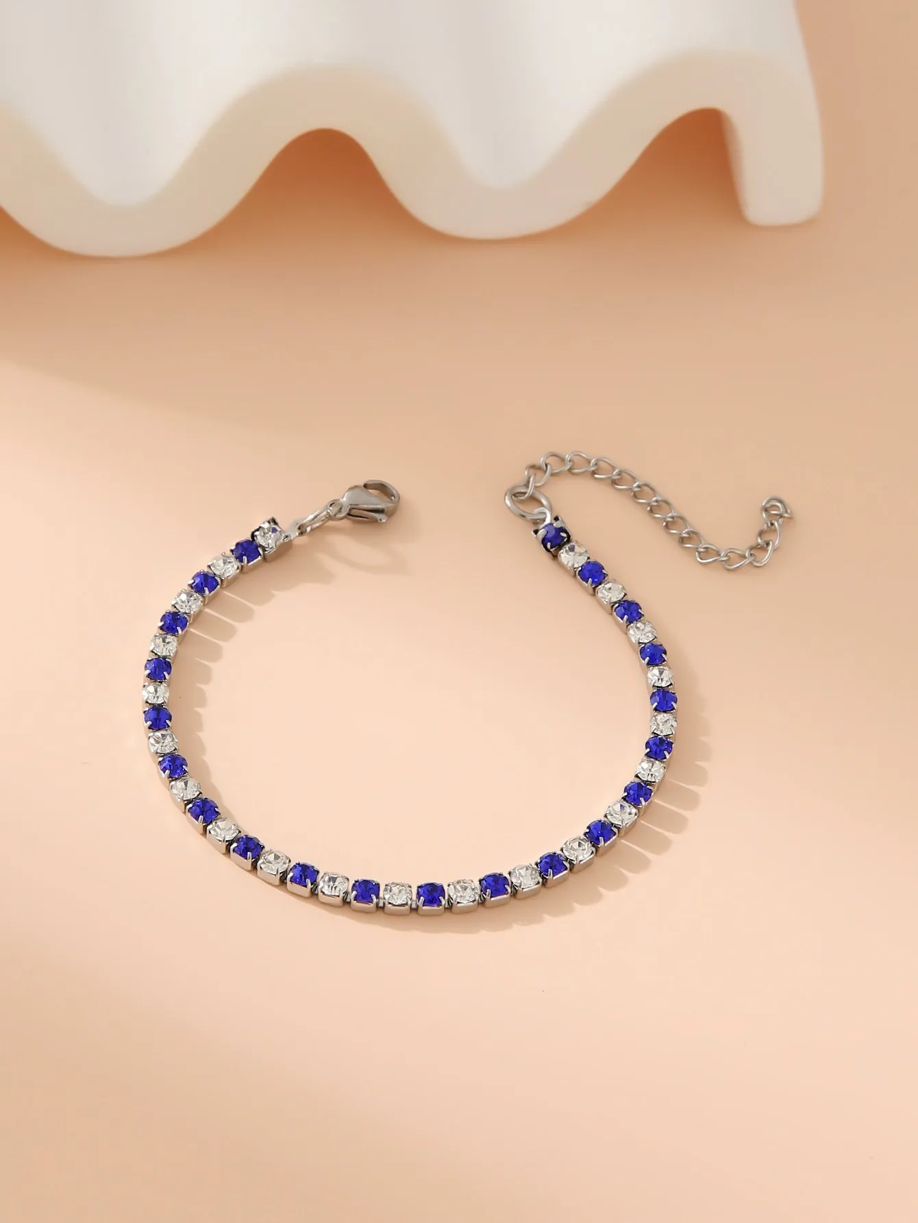 Wholesale Stainless steel zircon diamond cool style bracelet