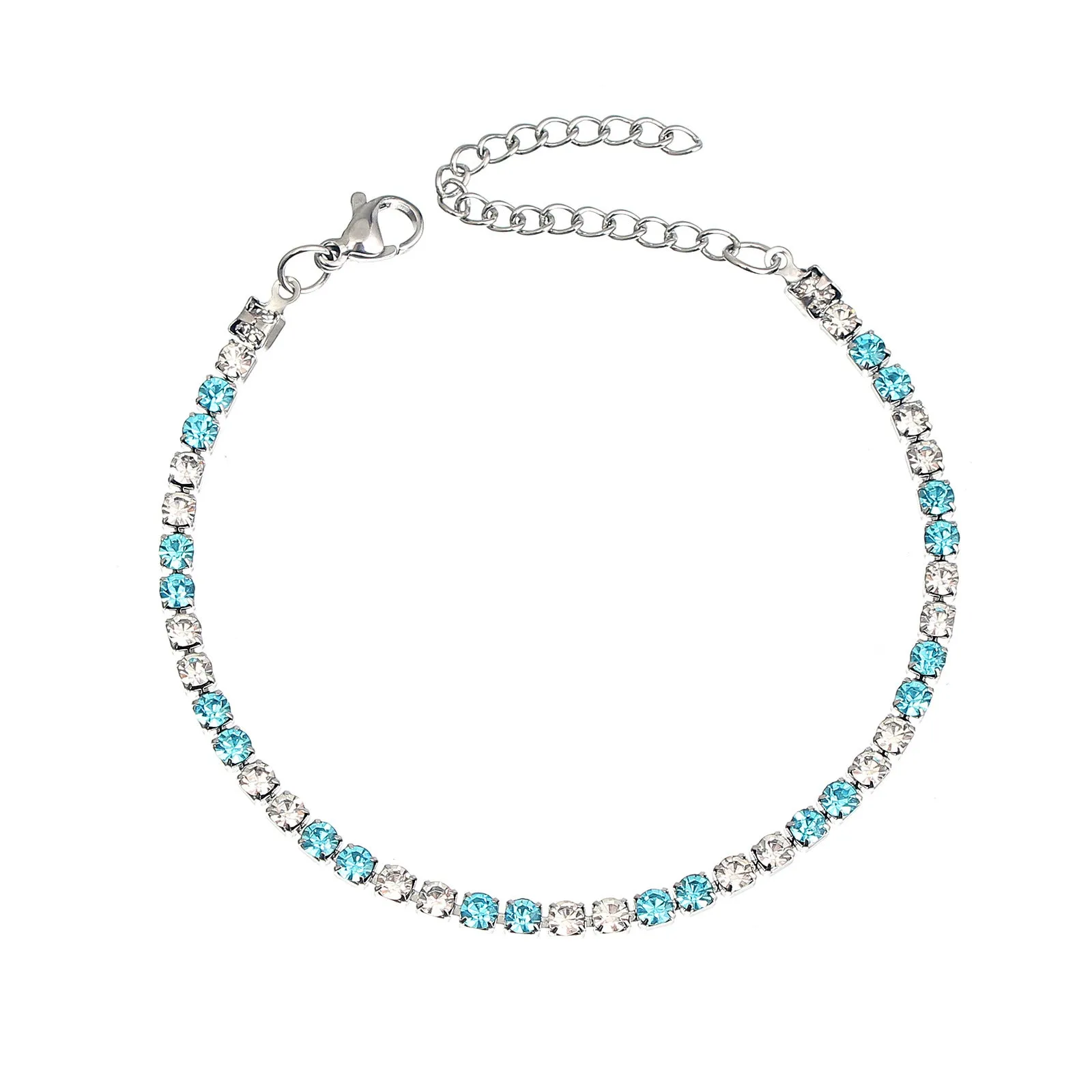 Wholesale Stainless steel zircon diamond cool style bracelet