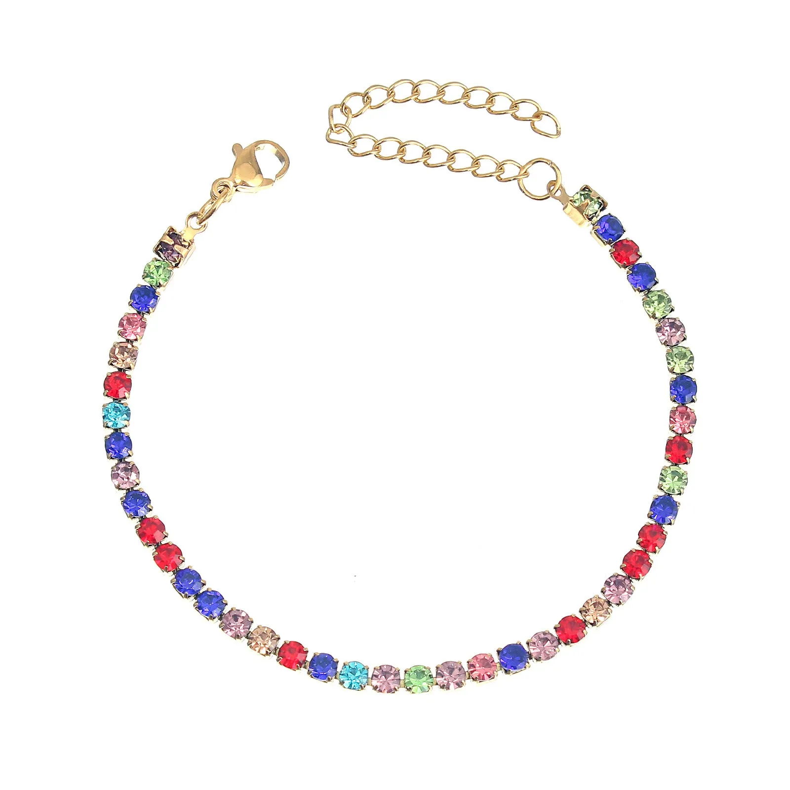 Wholesale Stainless steel zircon diamond cool style bracelet