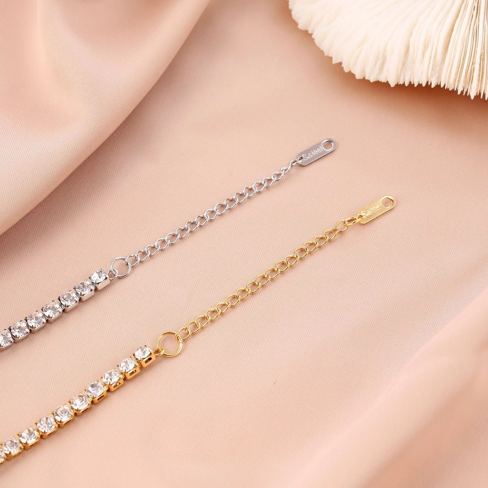 Wholesale Stainless steel zircon diamond cool style bracelet
