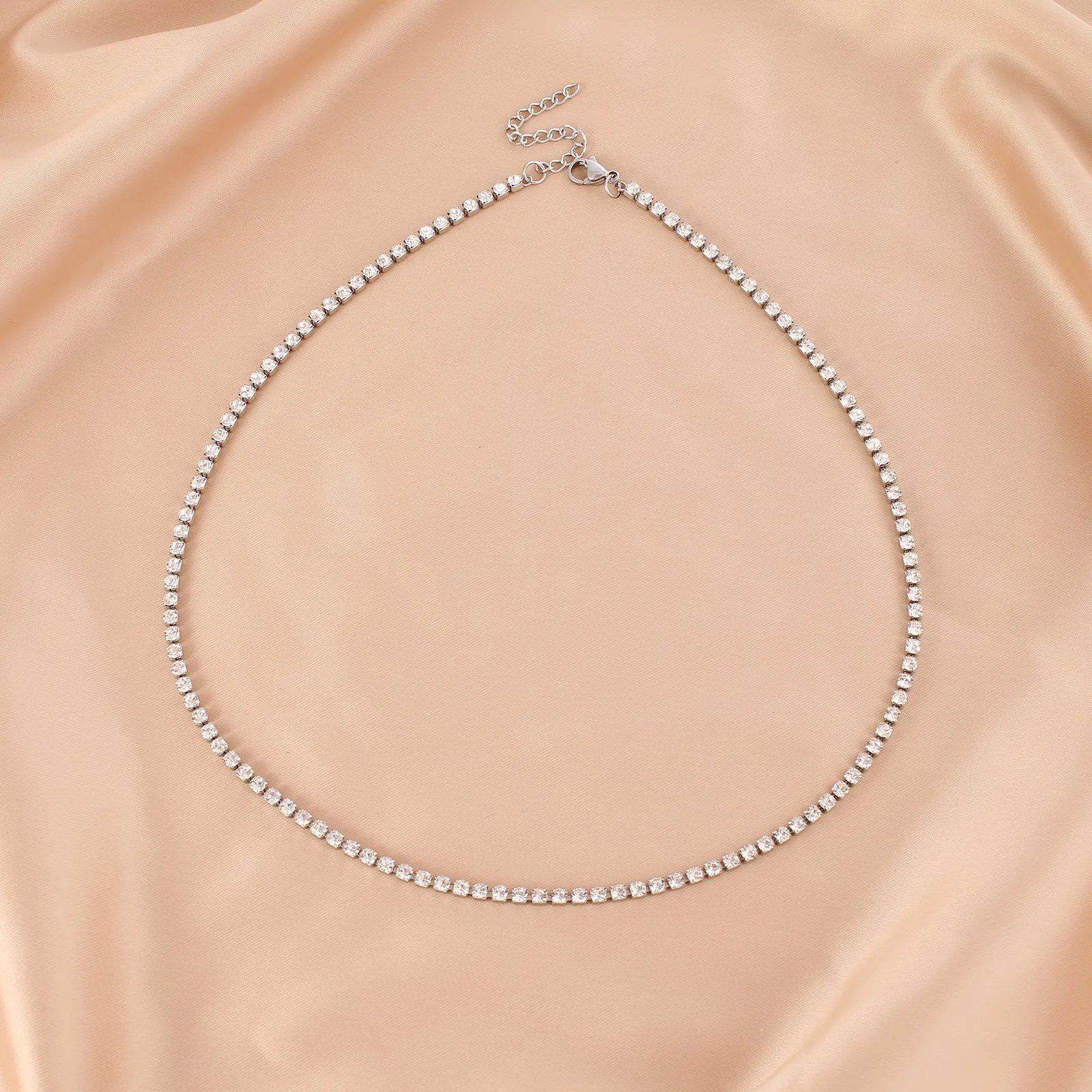 Wholesale Stainless steel zircon diamond cool style bracelet