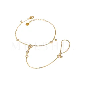 Zircon Handchain Bracelet