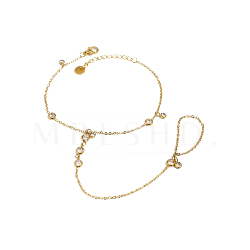 Zircon Handchain Bracelet
